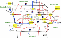 Iowa Map
